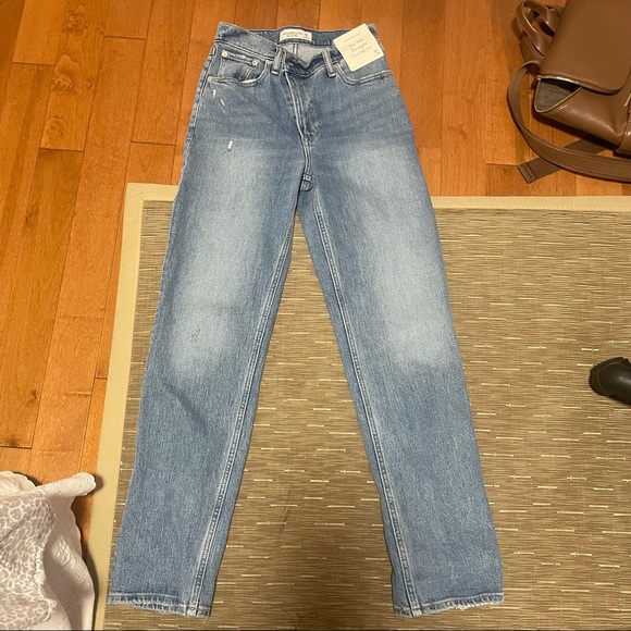 Abercrombie cross cross jeans 90s straight high rise - Picture 9 of 12